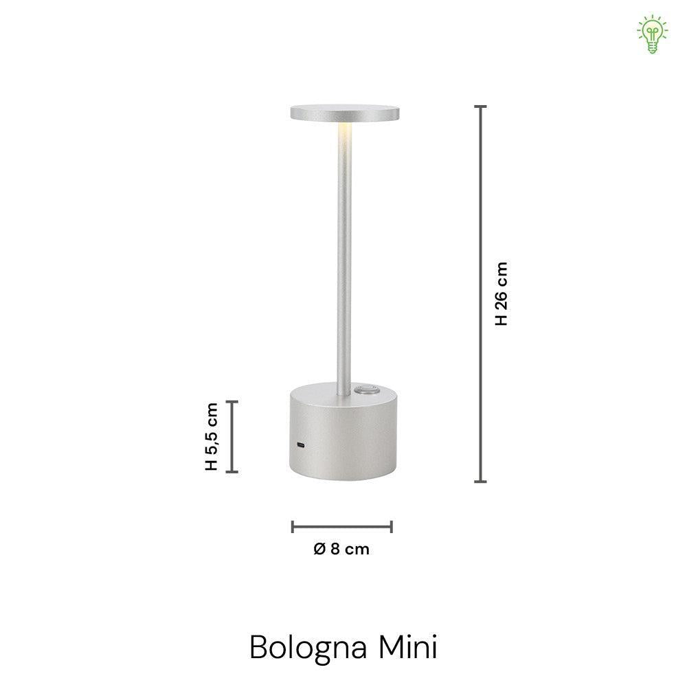 Bologna Mini LED Trådløs Bordlampe Messing