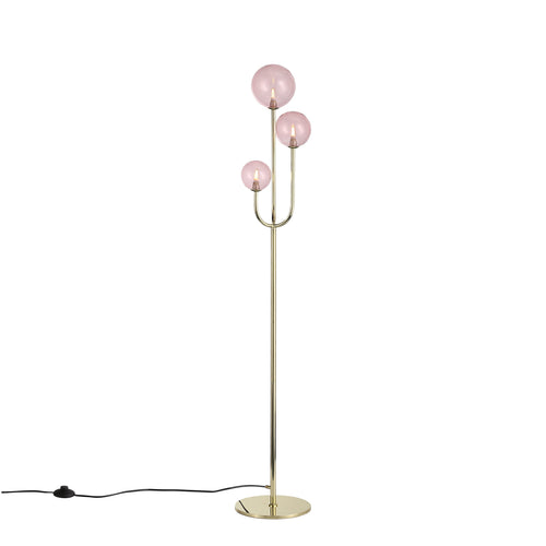 Bubbles Gulvlampe Rosa