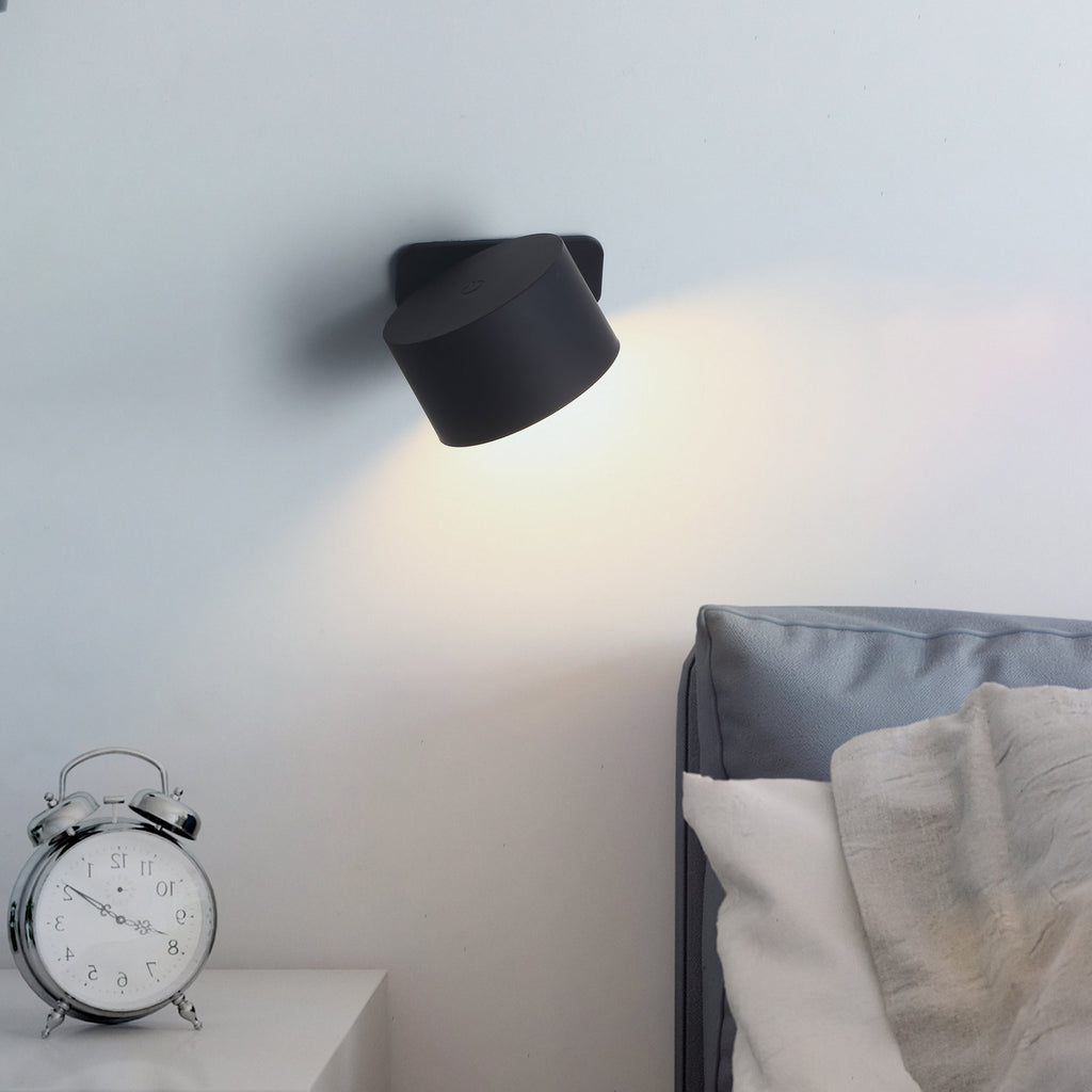 Ticky Magnetisk Væglampe Sort