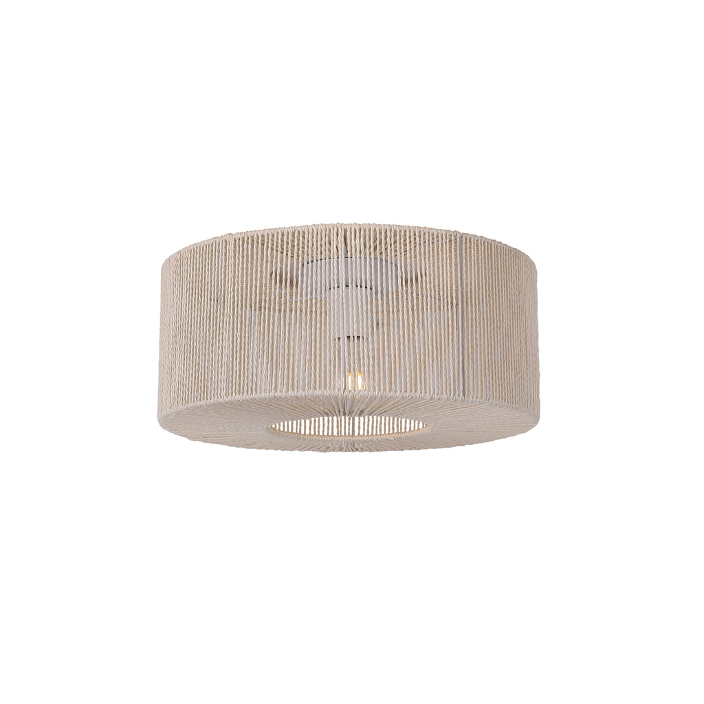 Braided Loftlampe Ø46 Raw White
