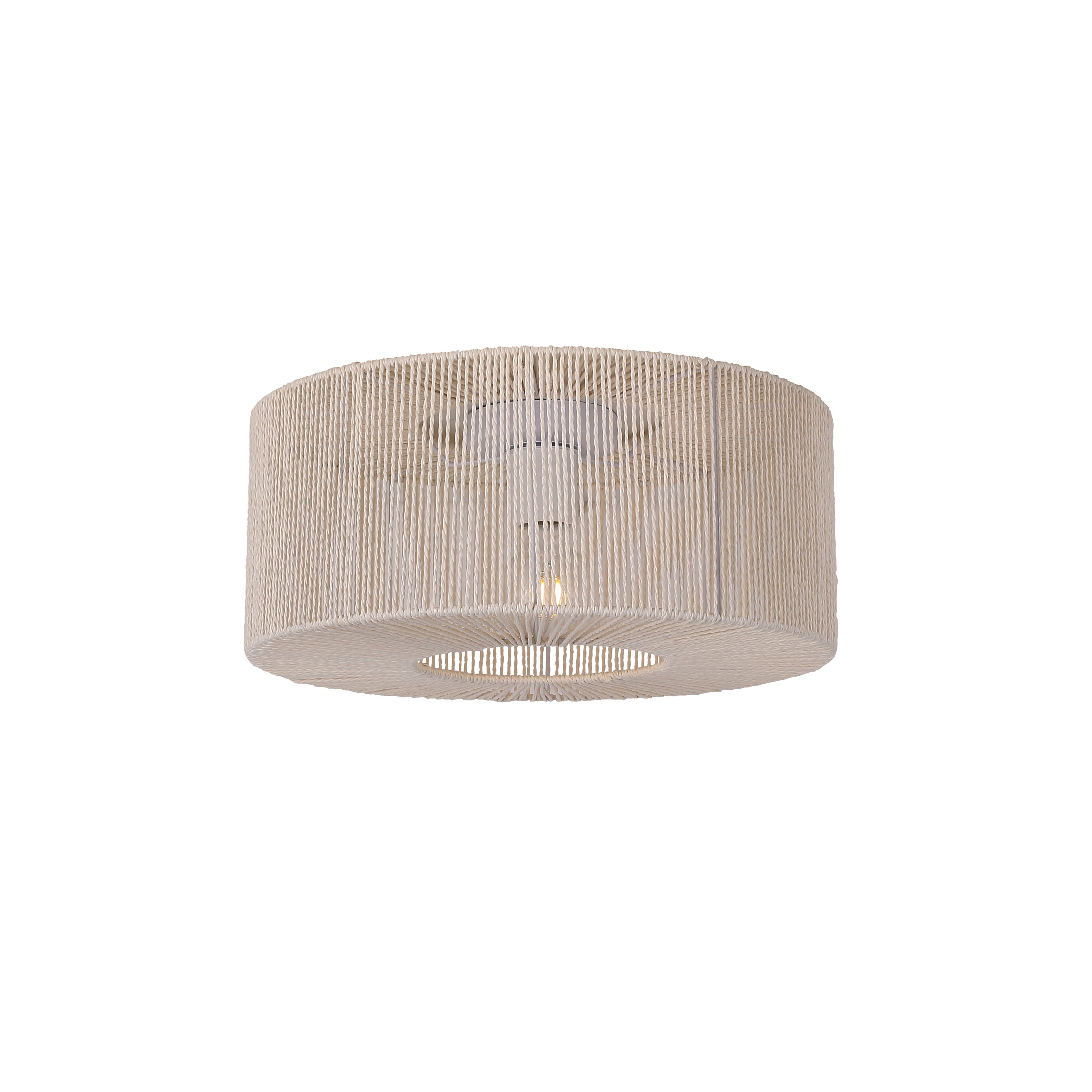 Braided Loftlampe Ø46 Raw White