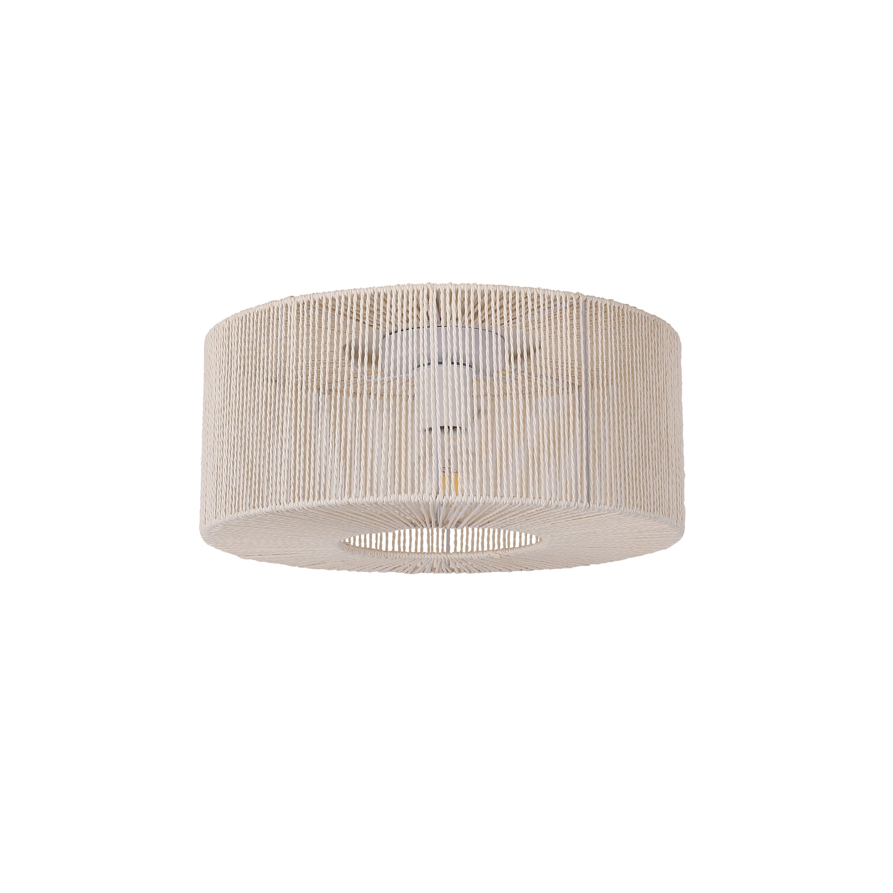 Braided Loftlampe Ø46 Raw White