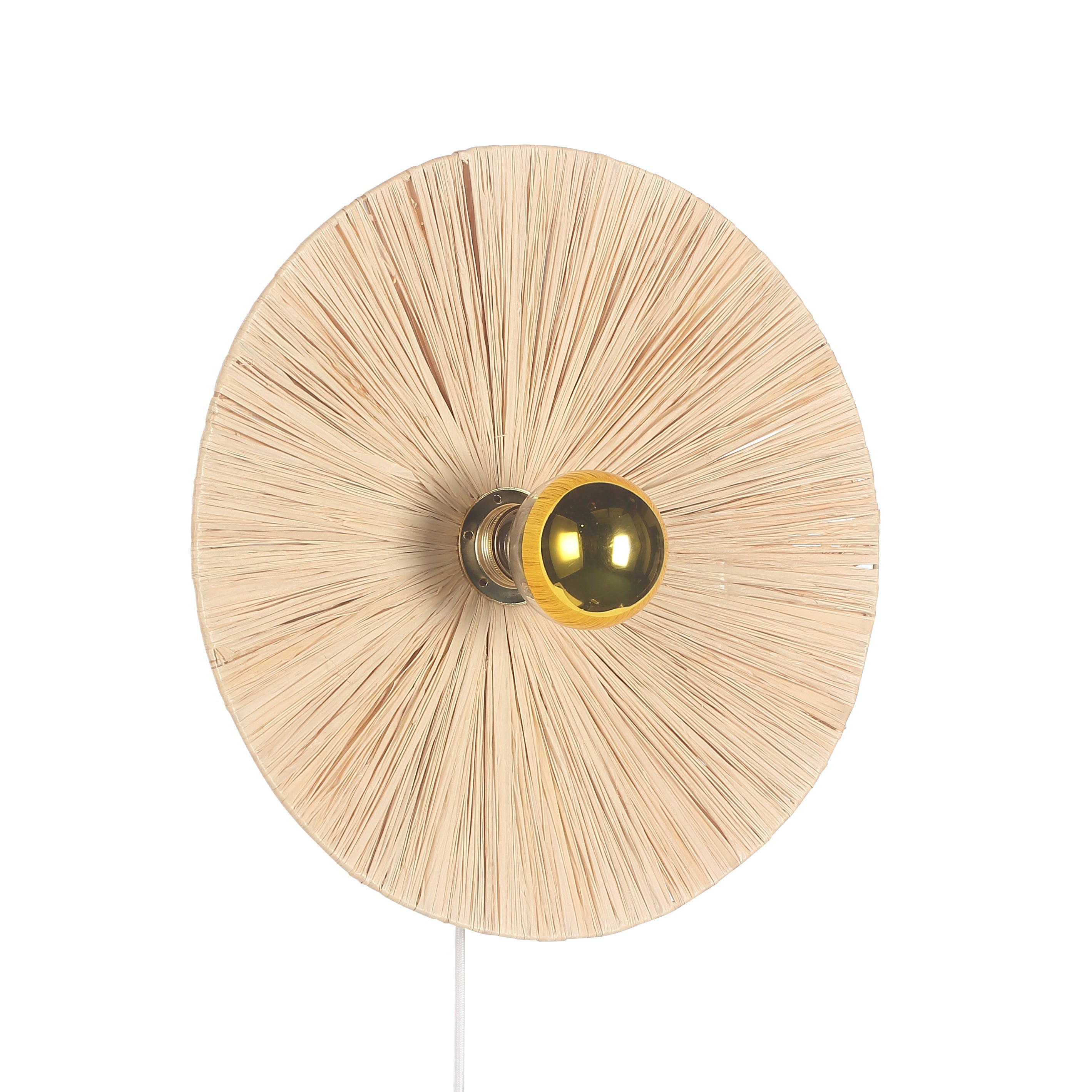 Flare Raffia Væglampe Ø40