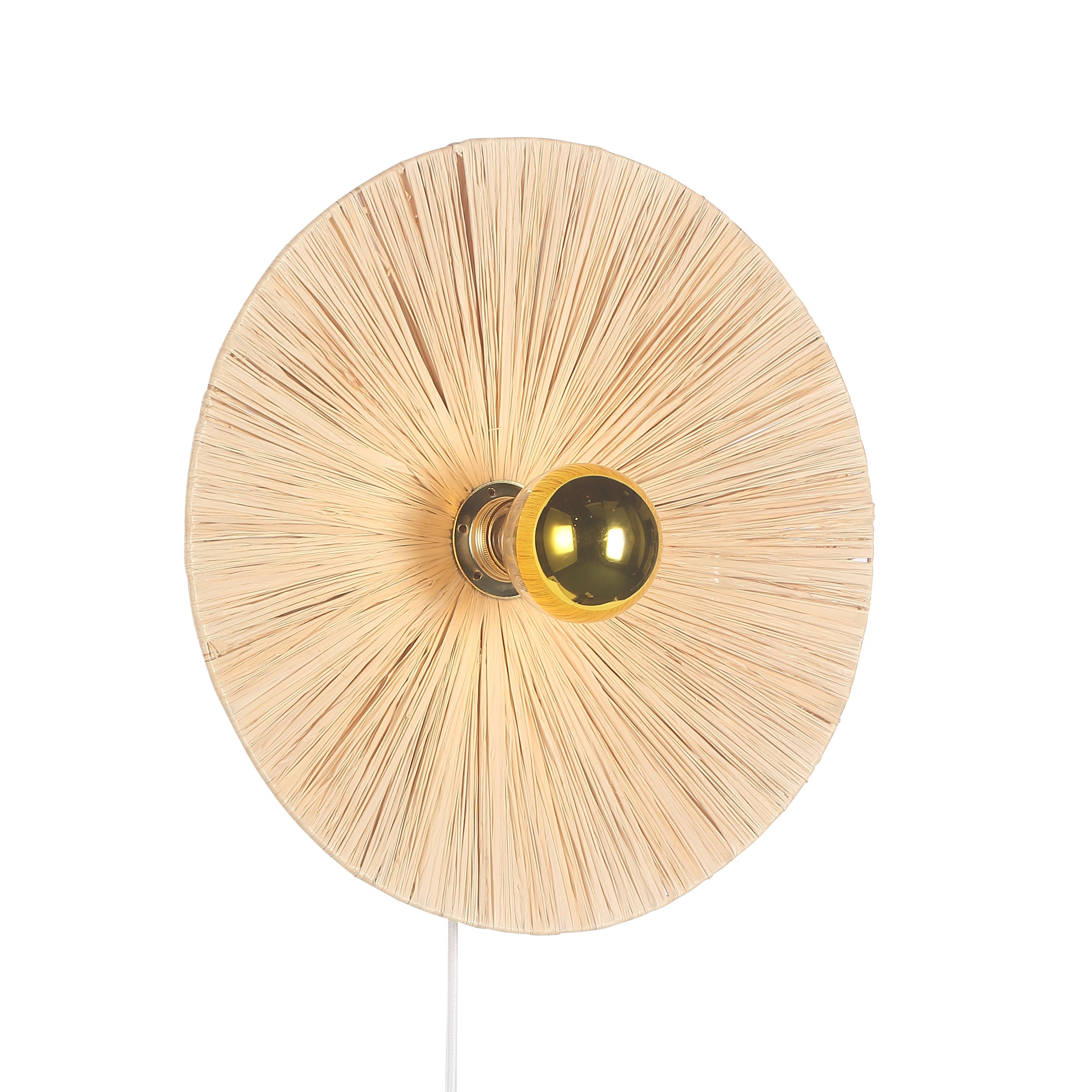 Flare Raffia Væglampe Ø40