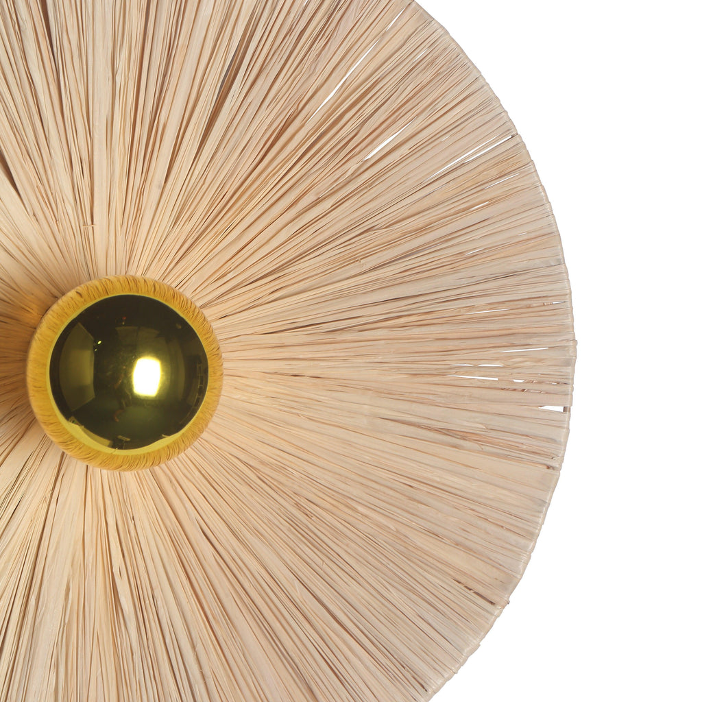 Flare Raffia Væglampe Ø40