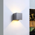 LED Væglampe 6W Udendørs Lysegrå