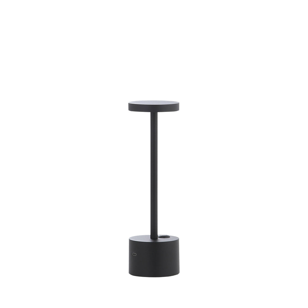 Bologna Mini LED Trådløs Bordlampe Sort