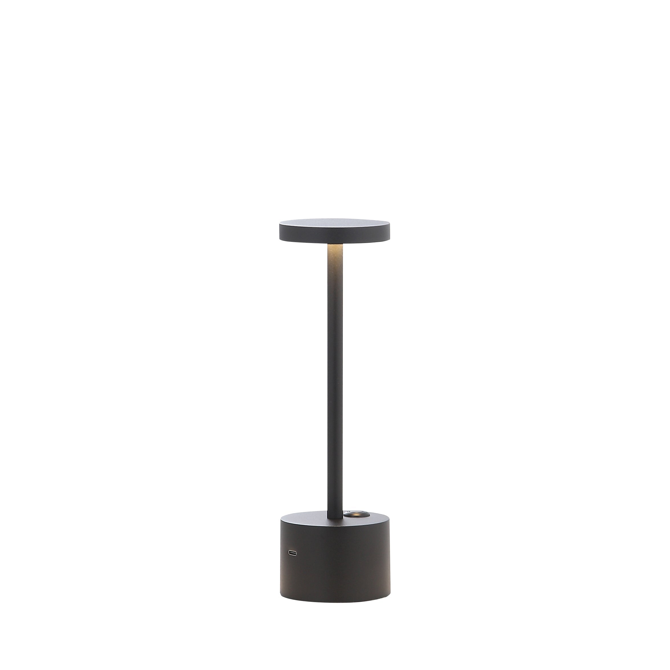 Bologna Mini LED Trådløs Bordlampe Sort