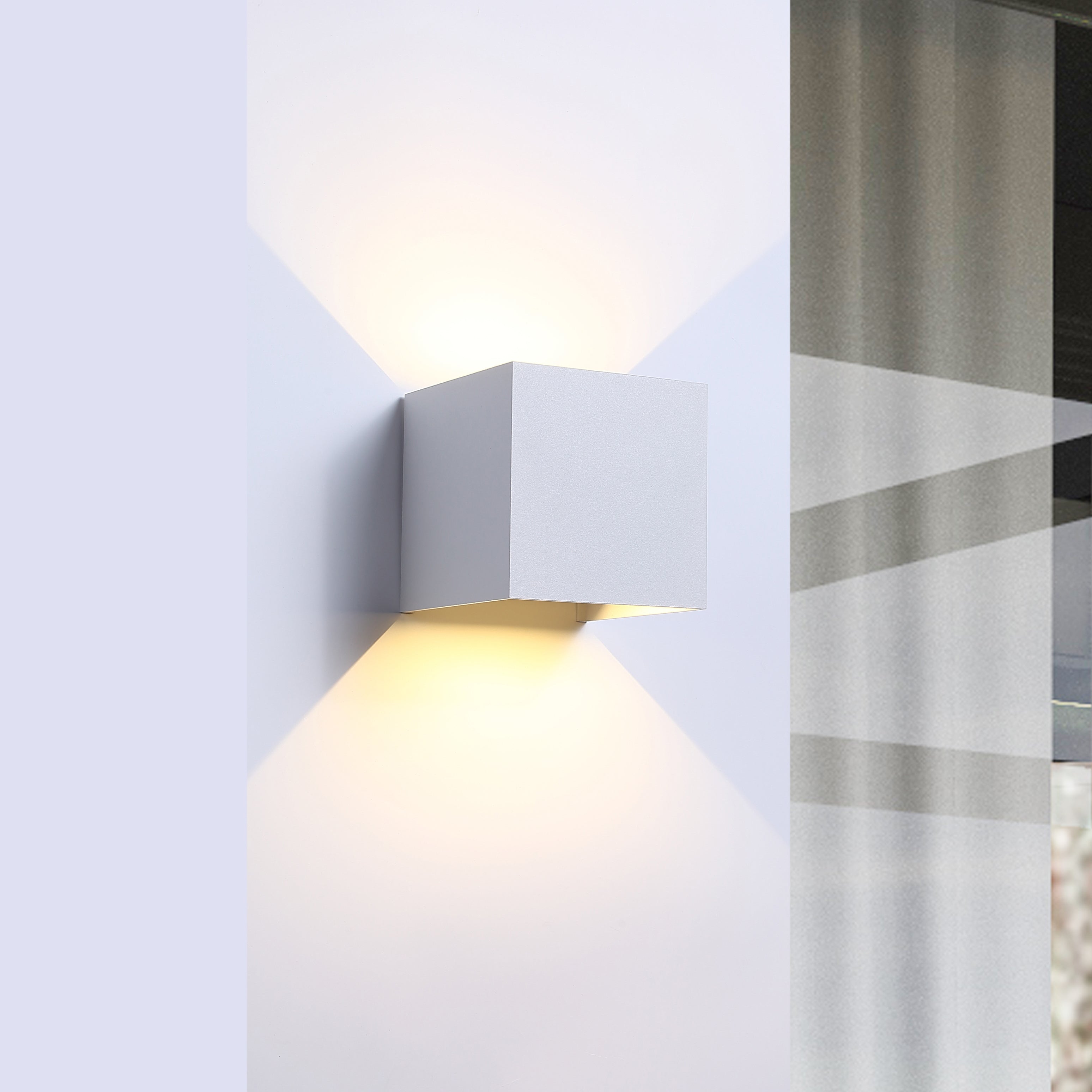 LED Væglampe 6W Udendørs Hvid