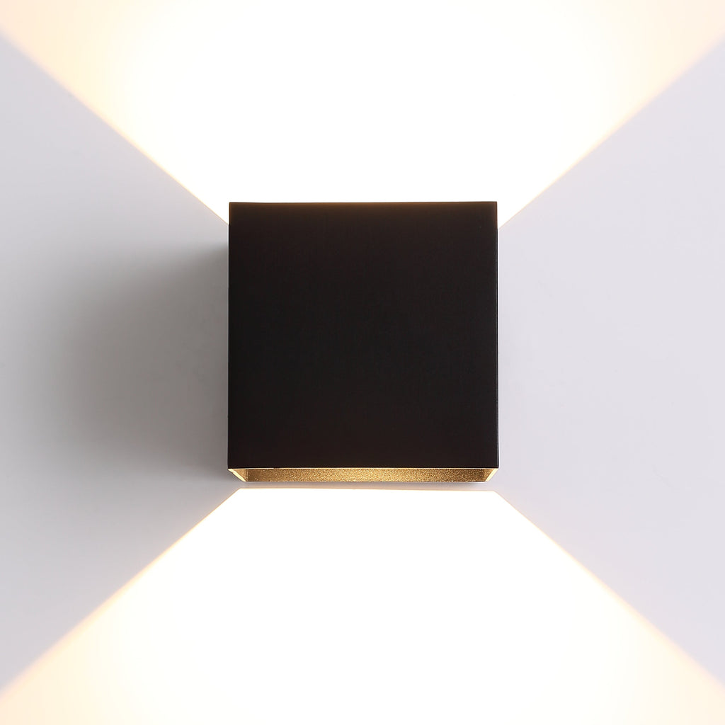 LED Væglampe XL 20W Udendørs Sort