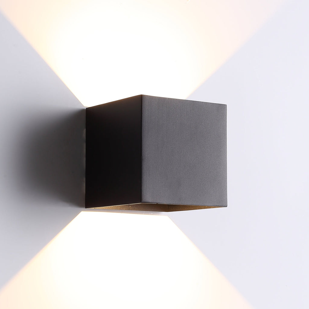 LED Væglampe XL 20W Udendørs Sort