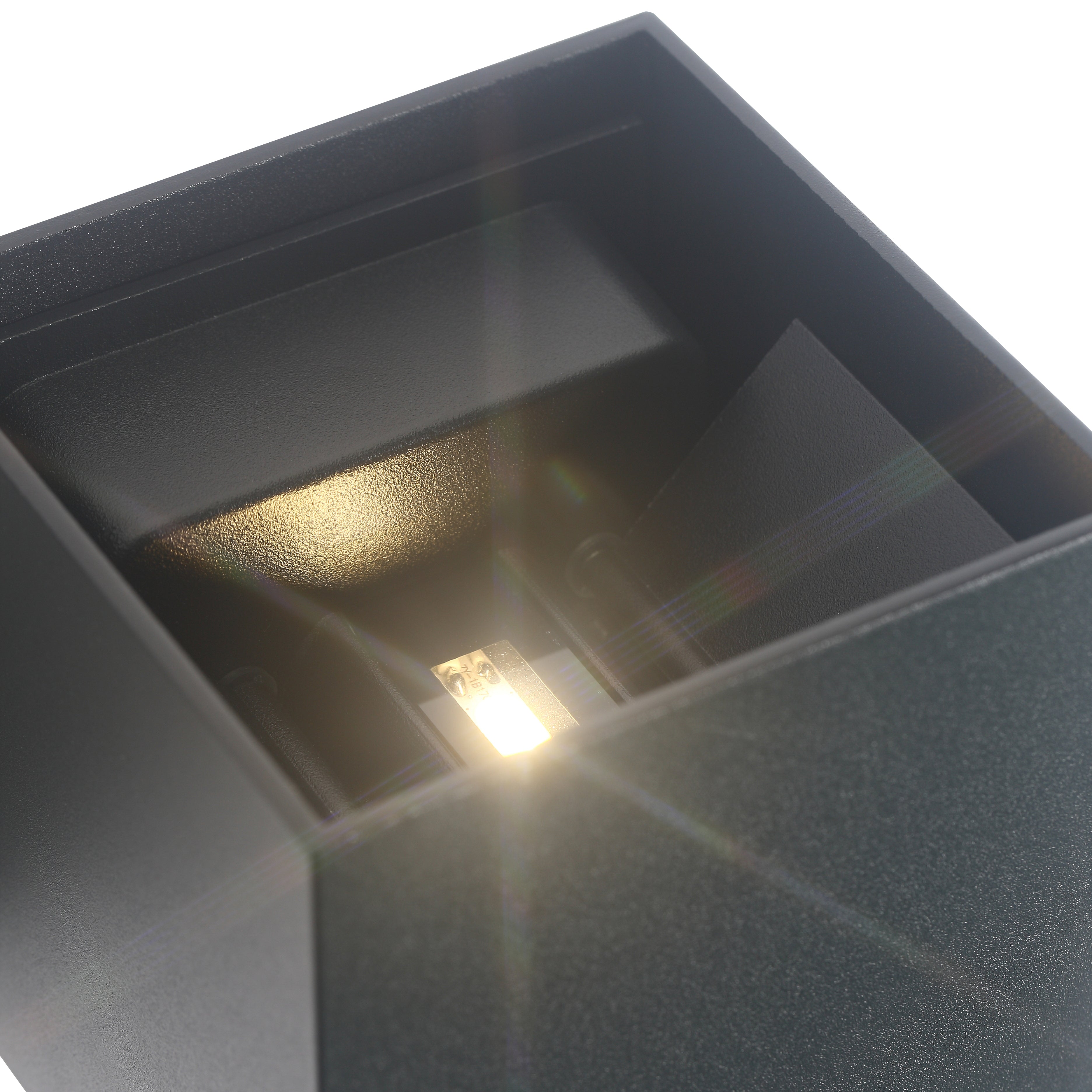 LED Væglampe 12W Udendørs Sort