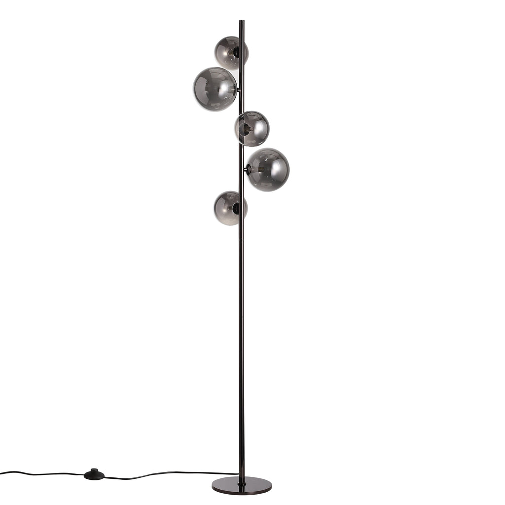 Valencia Gulvlampe Titanium/Smoke
