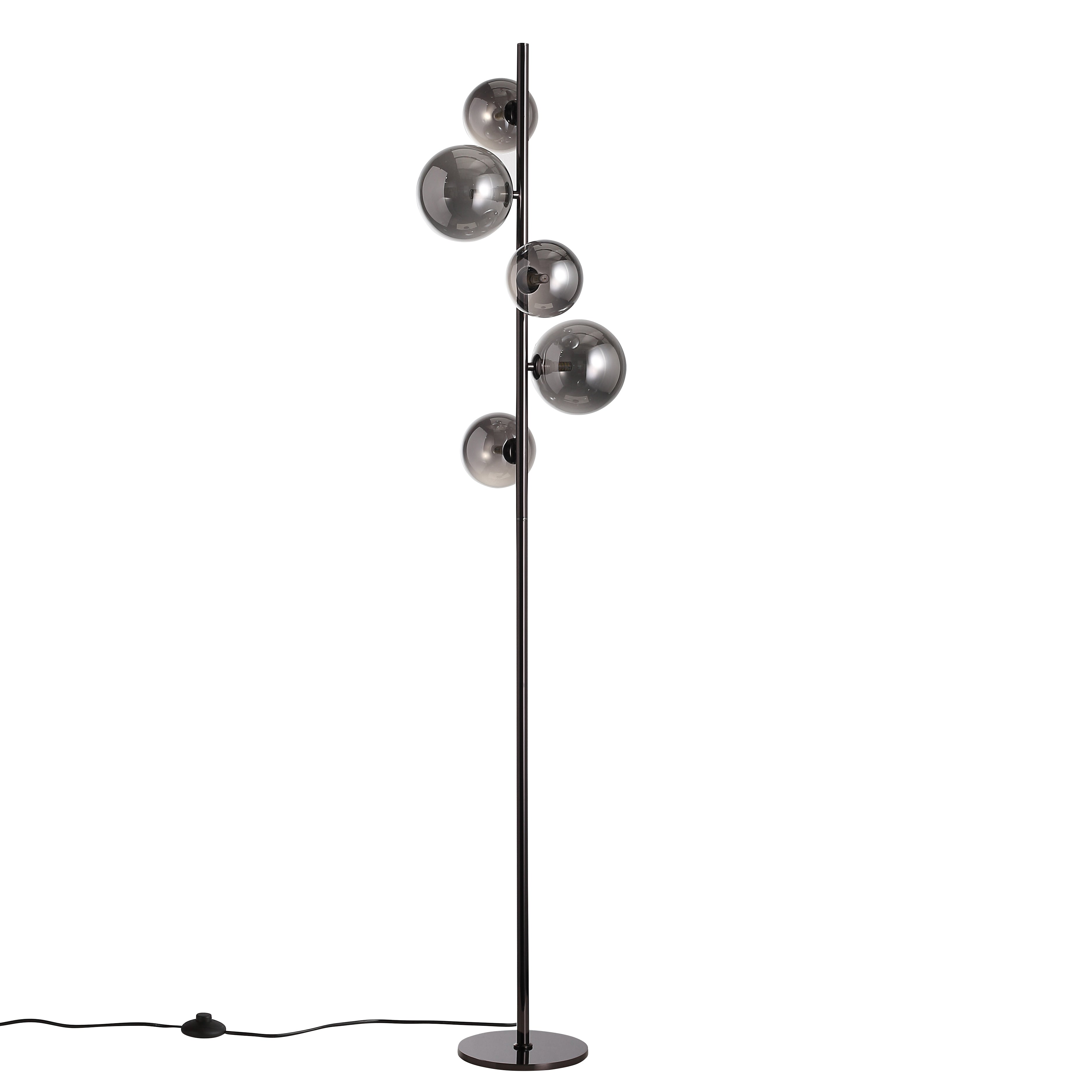 Valencia Gulvlampe Titanium/Smoke