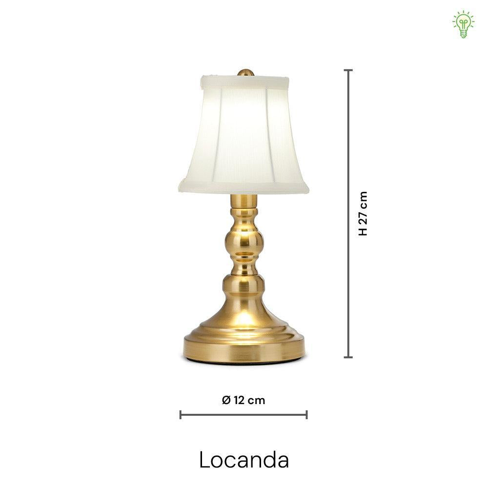 Locanda Trådløs Bordlampe Messing