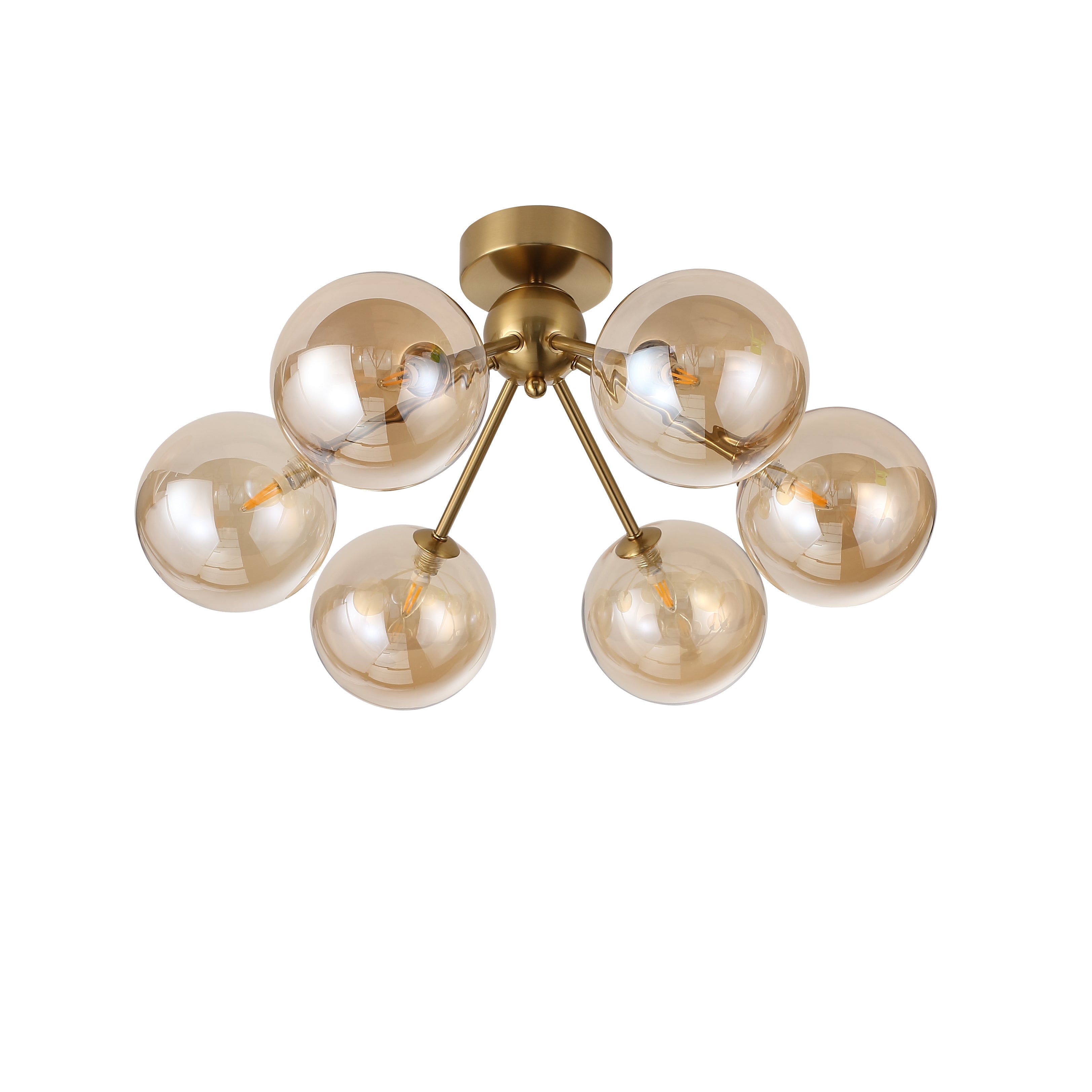 Lugano Loftlampe Ø64 Amber