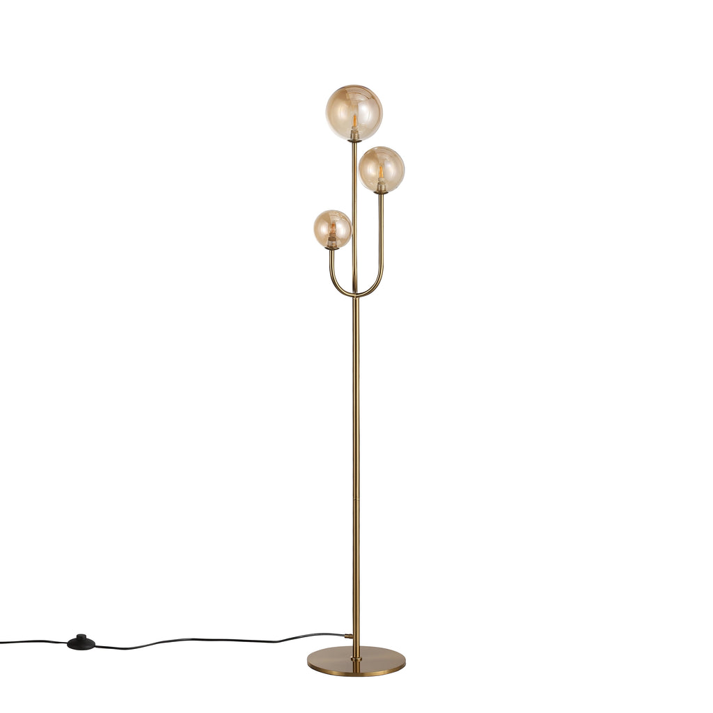 Bubbles Gulvlampe Amber