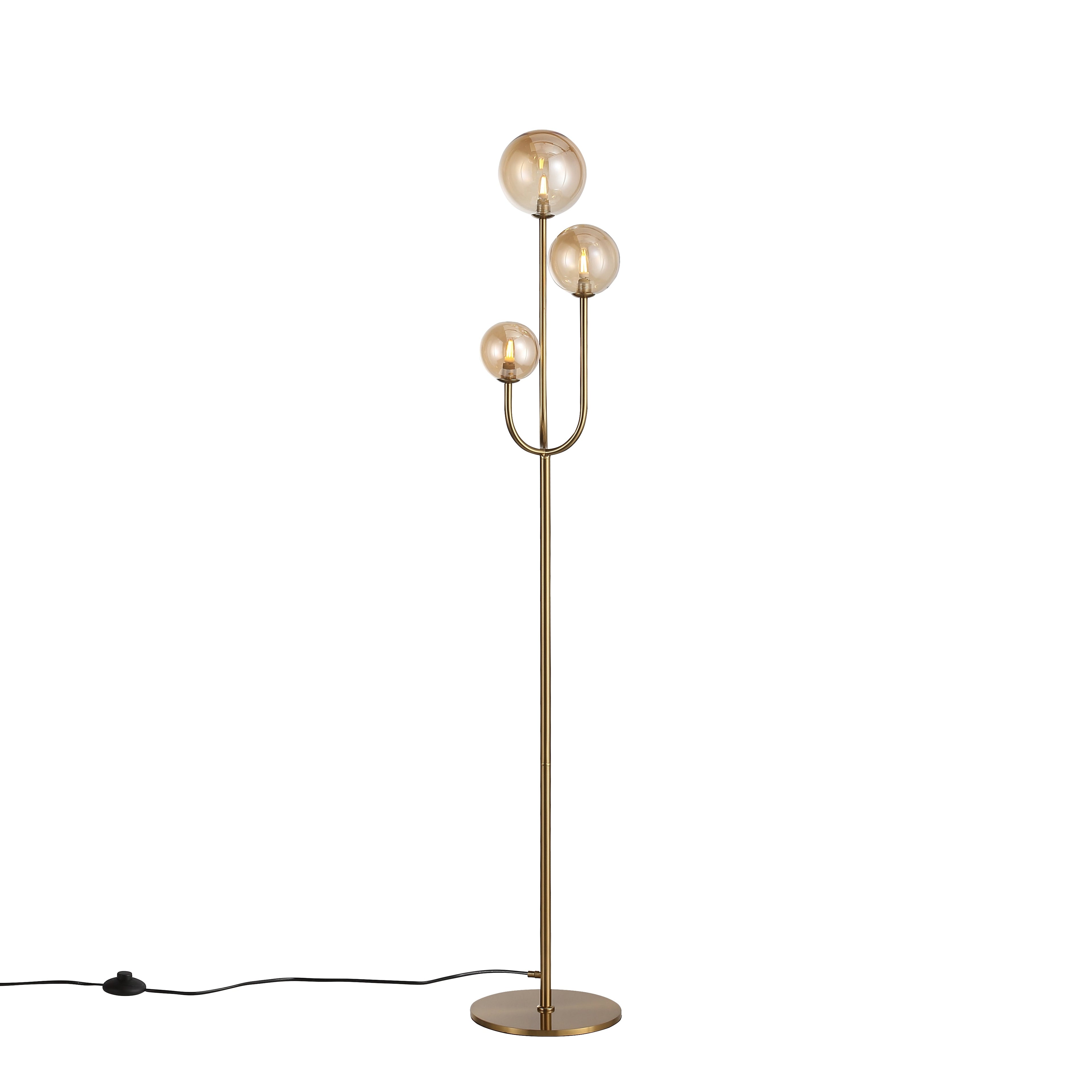 Bubbles Gulvlampe Amber