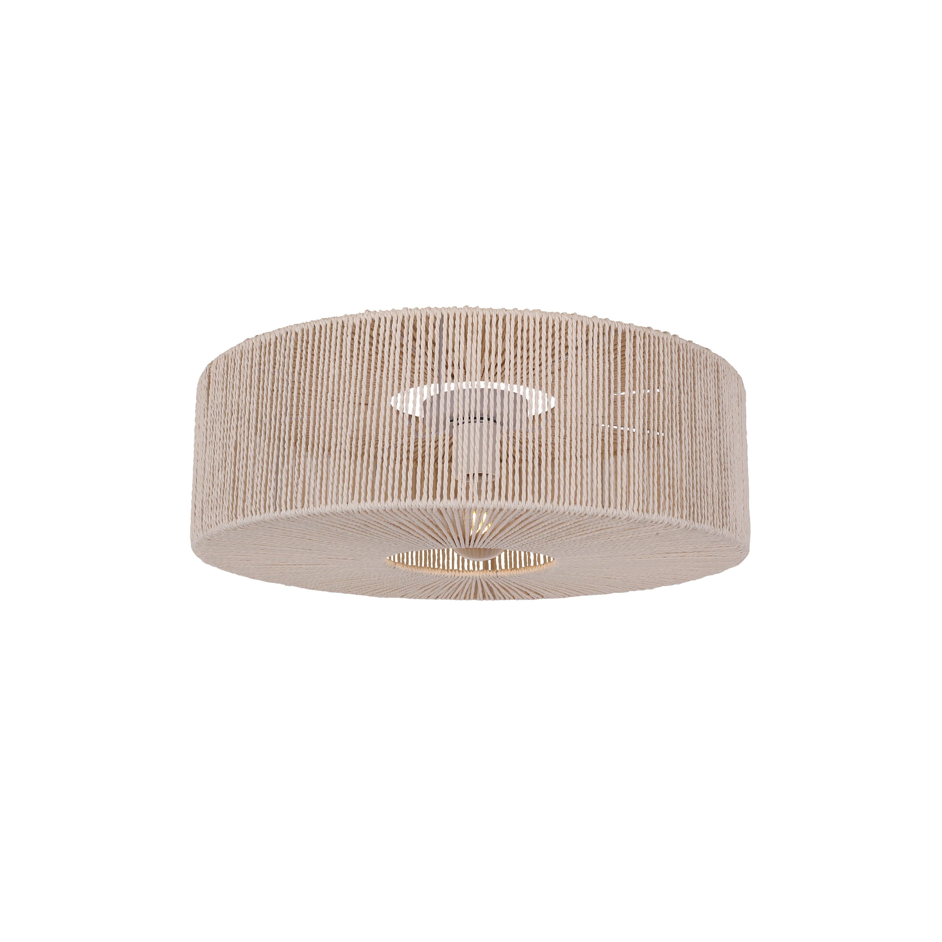 Braided Loftlampe Ø60 Raw White