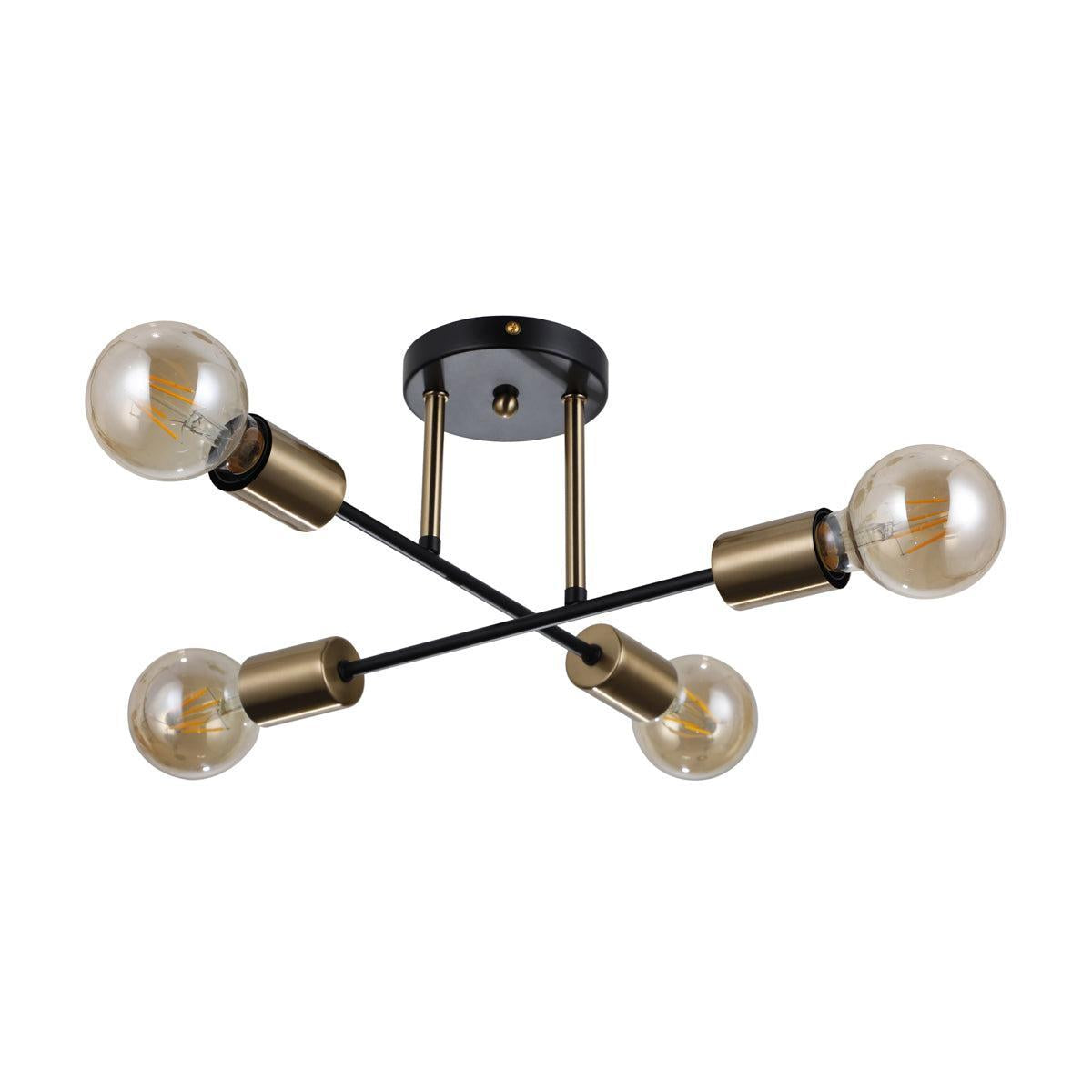 Formio 4-Spot Loftlampe Sort/Messing