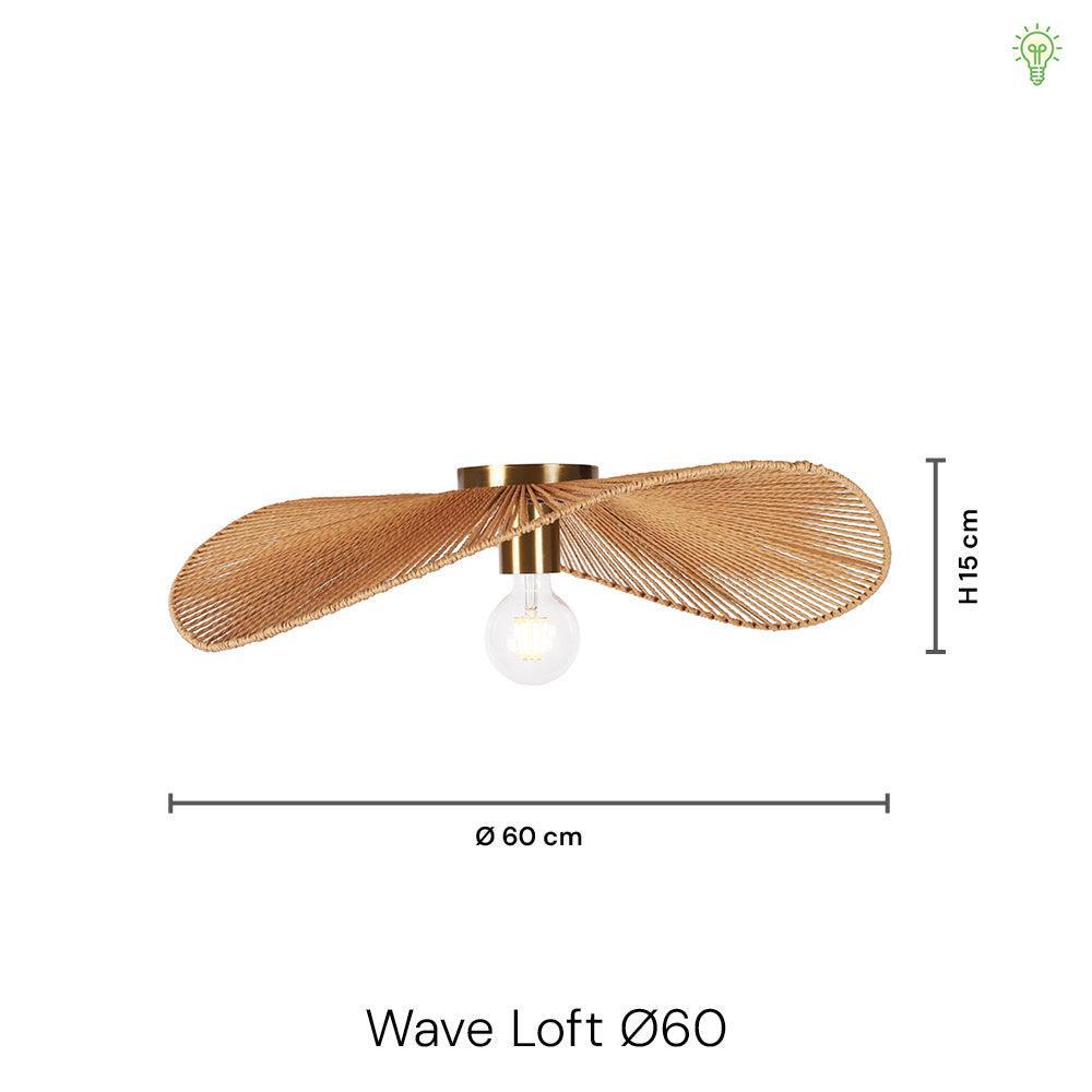 Wave Loftlampe Ø60