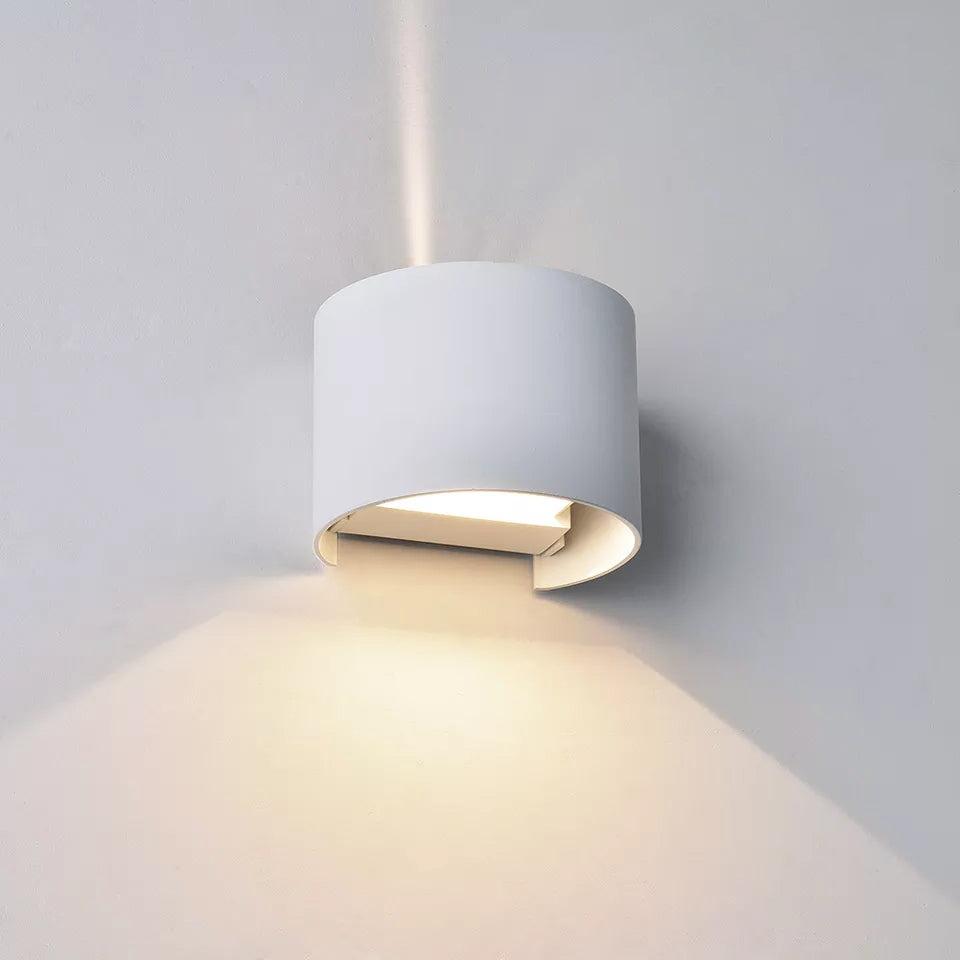 LED Væglampe Round 6W Hvid